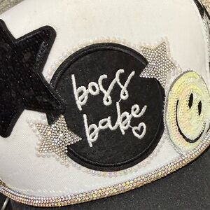 Boss Babe Cap - Black and White